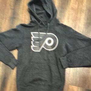 Philadelphia Flyers Fanatics Dark Gray Hoodie with White Logo Women size S EUC